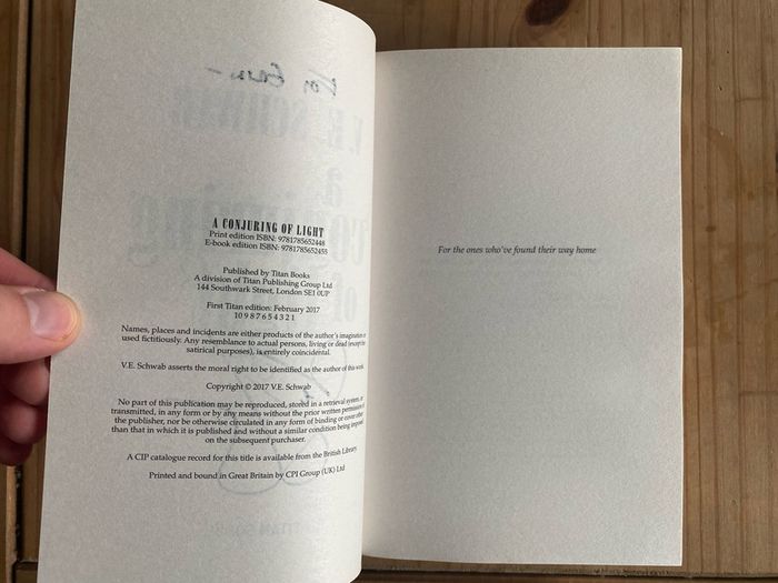 Schwab SIGNED A Conjuring of Light