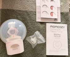 MOMCOZY S12 Pro Electric Wearable Breast Pump - White