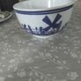 Vintage blue and white Porcelain bowl with Asian motifs Image 2