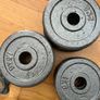 2 x 10kg cast iron dumbbell set Image 4