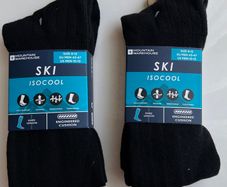Bundle of Two pairs of Brand New Mountain Wearhouse Black Ski Socks Size 9-12