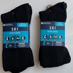 Bundle of Two pairs of Brand New Mountain Wearhouse Black Ski Socks Size 9-12