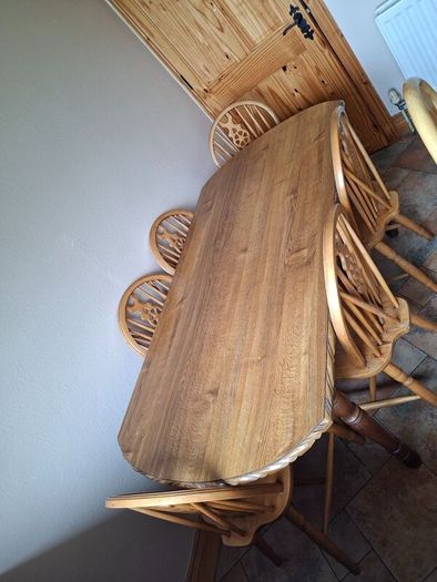 Kitchen teak table and chairs