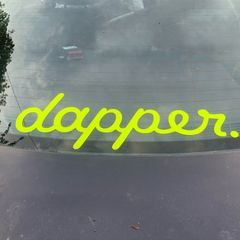 Dapper Window sticker decal