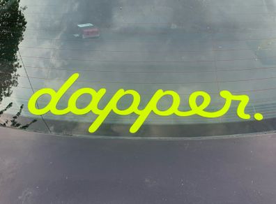 Dapper Window sticker decal