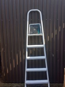 All steel step ladder