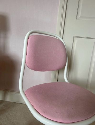 Kids ikea Orfjall pink office swivel chair