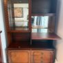 Vintage Mahogany Display Cabinet/ Wall Unit with Built-in Light Image 3
