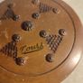 Vintage Leaf Pattern Solid Wood Handmade Carved Fruit /Trinket Bowl Image 2