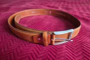 Michaelis brown leather belt