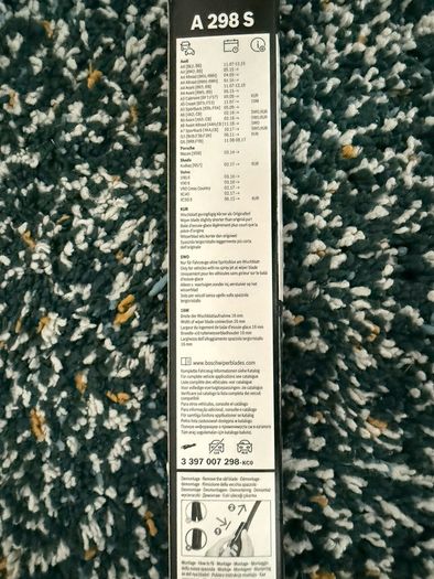 Bosch Aerotwin A298S Wiper Blades - 600mm / 500mm
