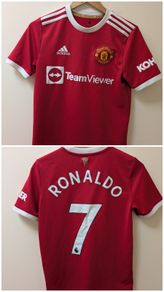 Man Utd Ronaldo 7 kids football jersey shirt 13/14 years