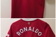 Man Utd Ronaldo 7 kids football jersey shirt 13/14 years