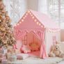 Kid Tent with Lights - Kids Play Tents for Toddlers Kids Tents Indoor Playhouse - Princess Tent for Girls Toy House Gift (Pink Play Tent) Image 2