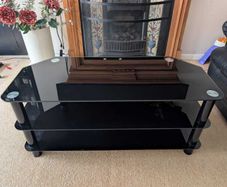 Black Glass TV Unit / Media Console Dublin 18