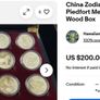 Astrology Zodiac Chinese Lunar animal year 24ct Gold Plated Proof Piedfort quality coins set Image 7