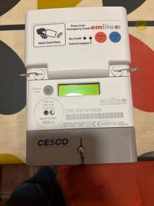 Card top up electricity meter
