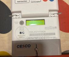 Card top up electricity meter