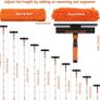 Window Cleaning Squeegee & Washer Set, 2-in-1 Window Cleaning Equipment with 4.5m(14.8Ft) Extendable Pole & 400ml Glass Cleaner,Streak-Free Cleaning for Windows, Glass Doors & Mirrors Image 3