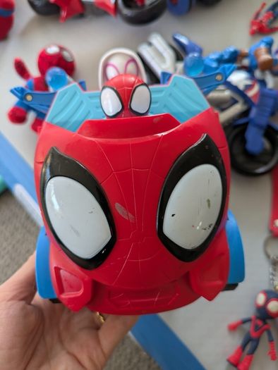 Collection of Spiderman toys