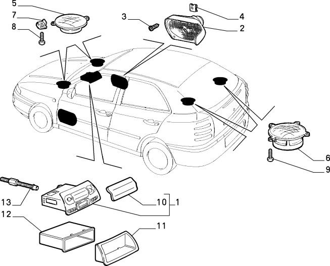 Radio Lid (Fiat Bravo/Brava)