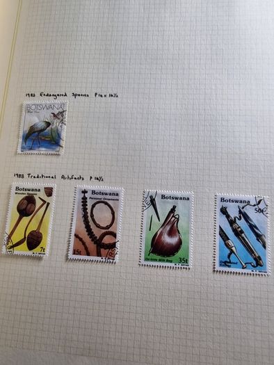 Stamp album 153 Botswana, Lesotho