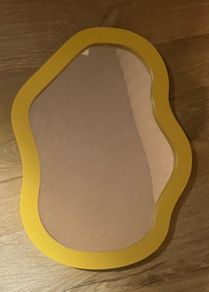 H&M Home shatterproof yellow mirror 33 x 25cm