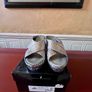 NEW Pons Quintana Silver Wedge Sandals Size 40 Image 10