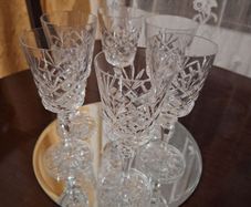 Galway Crystal "Clare" wine & port/sherry glasses
