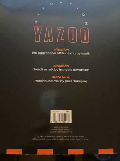 Yazoo Situation 1990 Remix 12 inch Vinyl Alison Moyet Vince Clarke