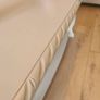 Coffee Table with Storage Shelf Cream Refinished Image 5