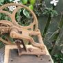 Antique Chicago USA gear wheel sharpener,antique blade grinder,scythe sharpener,sickle blade sharpener,rustic farm implement,barn decor,rustic decor (still works) Image 10