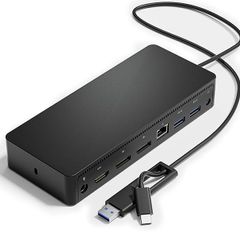 Dell D6000 Universal Docking Station | USB & USB-C | 130W Power Supply