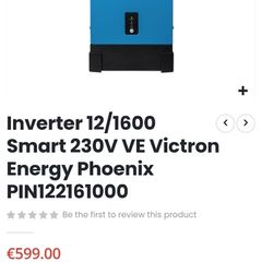 Victron Inverter 1600va 12v