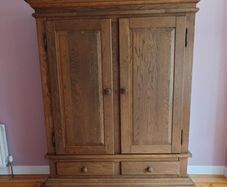 solid oak wardrobe