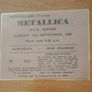 Metallica replica concert ticket Dublin 1986 Image 2
