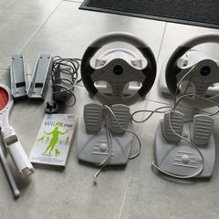 Nintendo Wii accessories power supply steering wheel
