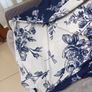 Kingsize Navy /White  Duvet Cover, 2 Pillow Cases. Image 2
