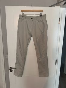 Massimo Dutti Men's Slim Fit Beige Chino Trousers - Size EUR 44