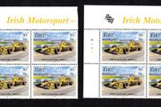 2001 Ireland Centenary of the Royal Irish Automobile Club (RAC) 30p/38c Jordon Grand Prix Commemorative Stamps plate 1A1A1A1A &amp; 1B1B1B1B Mint Never Hinged (MNH)