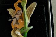 Vintage enamelled handmade brooch