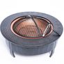 Multifunctional Round 3-in-1 Metal Garden Fire Pit BBQ Ice Bucket Patio Heater Image 2
