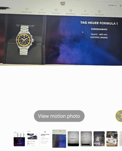 Tag Heuer Formula 1 Black and Yellow