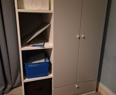 Kids Wardrobe with bookshelf
