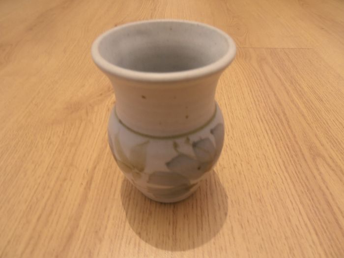 Floral painted small vase