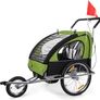 Bicycle Trailer, Jogger, 2in1 Children's Bicycle Trailer, Transport Trolley Suspension Rear Axle for 2 Children Image 2