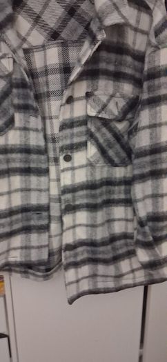 Zara Black & White Checked Shacket