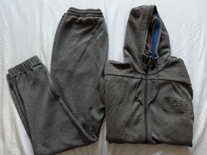 Hugo Boss Men's Tracksuit, Size L Grey