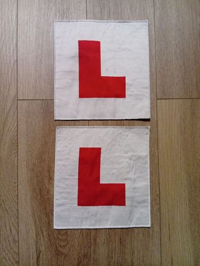 Motorcycle Standard Size Learning Fabric Pair of  Learning Plates