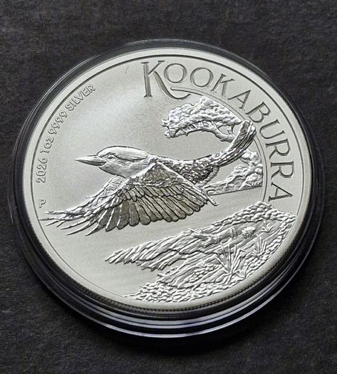 2026 Australia 1 Dollar 1 oz Silver Kookaburra BU Coin ( In Capsule)